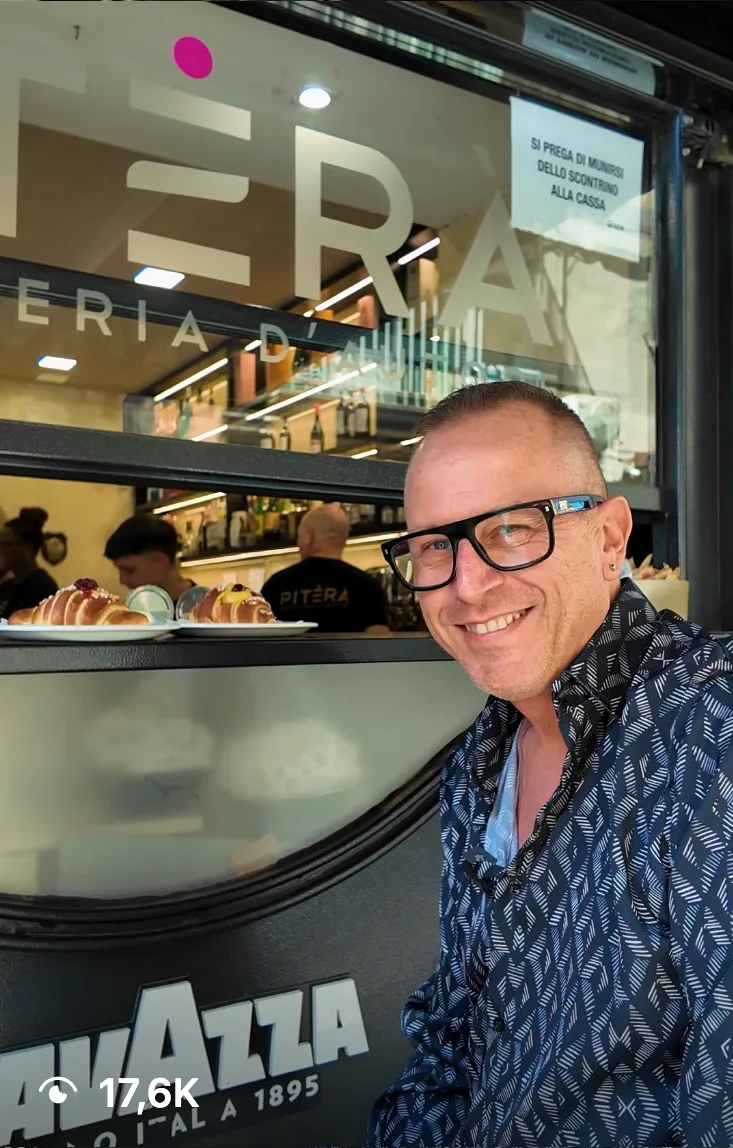 Davide Piterà, fondatore dello storico bar pasticceria
