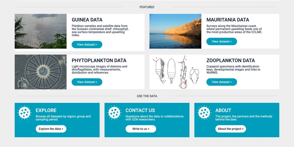 I dataset in evidenza