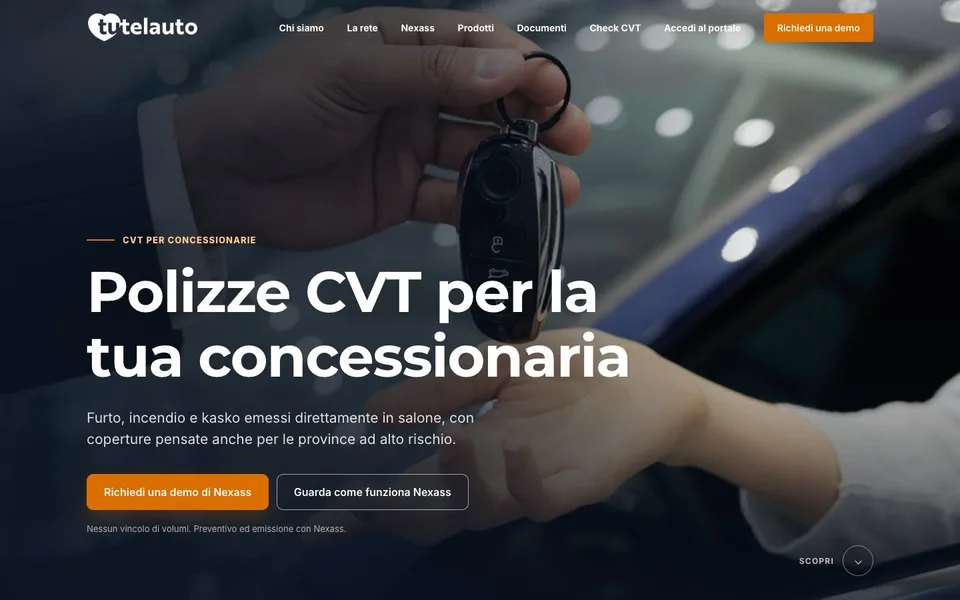 Il sito per le concessionarie